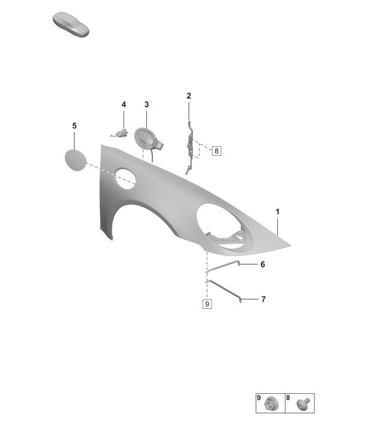 Diagram 801-400 Porsche Macan (95B) MK1 (2014-2018) Body