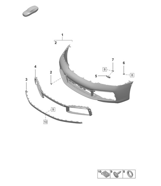 Diagram 802-000 Porsche Macan (95B) MK1 (2014-2018) Body