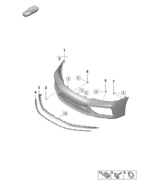 Diagram 802-010 Porsche 911 & 912 (1965-1989) Body
