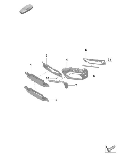 Diagram 802-110 Porsche 996 C2 3.6L 09/01-2005 Body