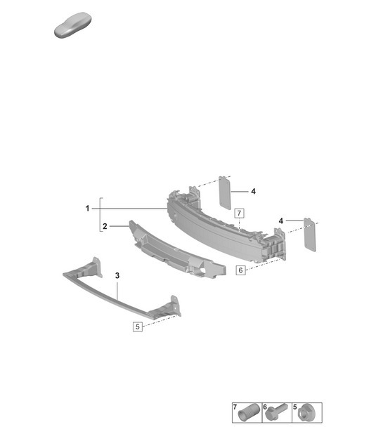 Diagram 802-411 Porsche Macan (95B) MK1 (2014-2018) Body
