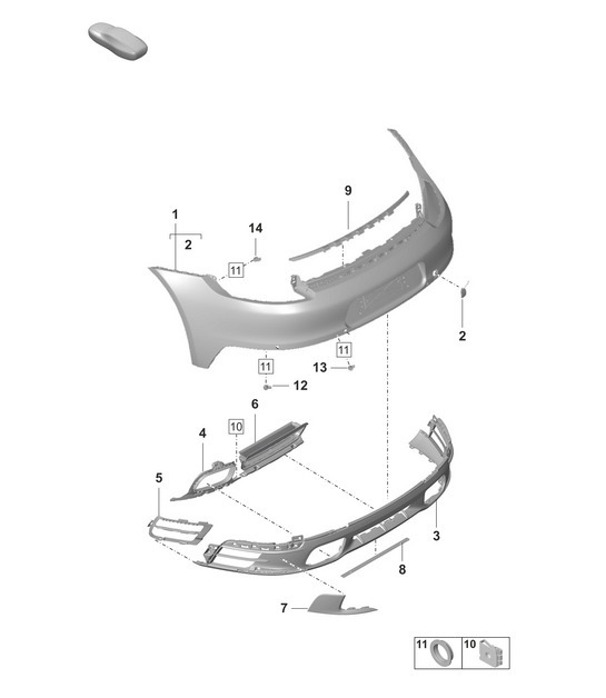 Diagram 802-510 Porsche 996 TURBO 2000-05 Body