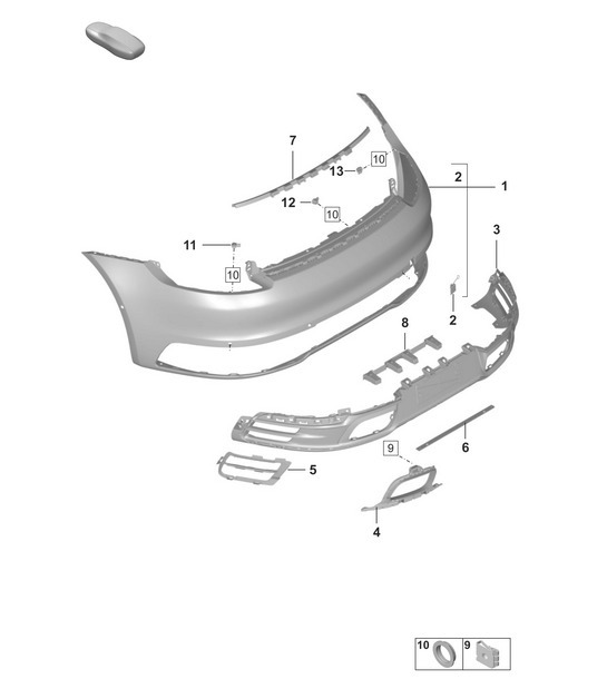 Diagram 802-600 Porsche 991 (911) MK1 2012-2016 Body