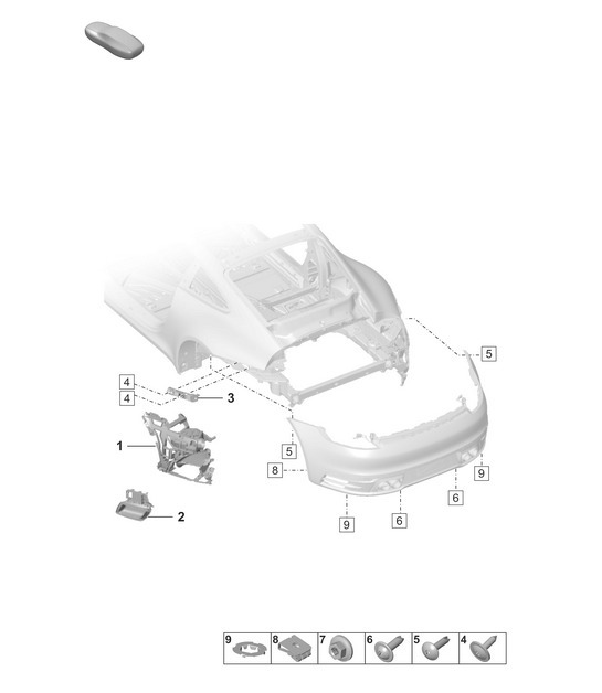 Diagram 802-710 Porsche 924 2.0L 1976-79 Body