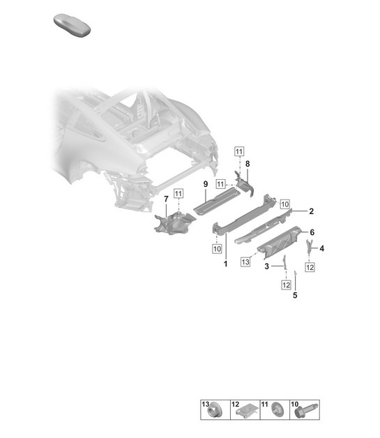 Diagram 802-800 Porsche Boxster 718 (982) 2017>> Body