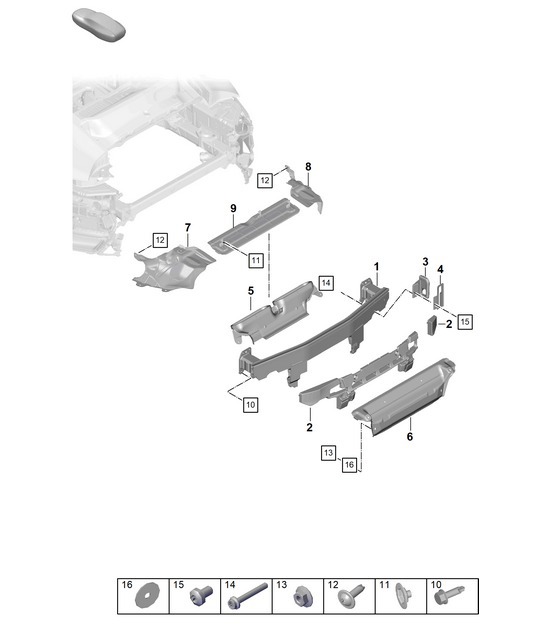 Diagram 802-830 Porsche Macan (95B) MK1 (2014-2018) Body