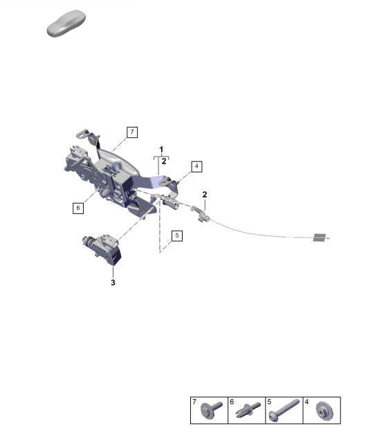Diagram 803-050 Porsche Macan (95B) MK1 (2014-2018) Body