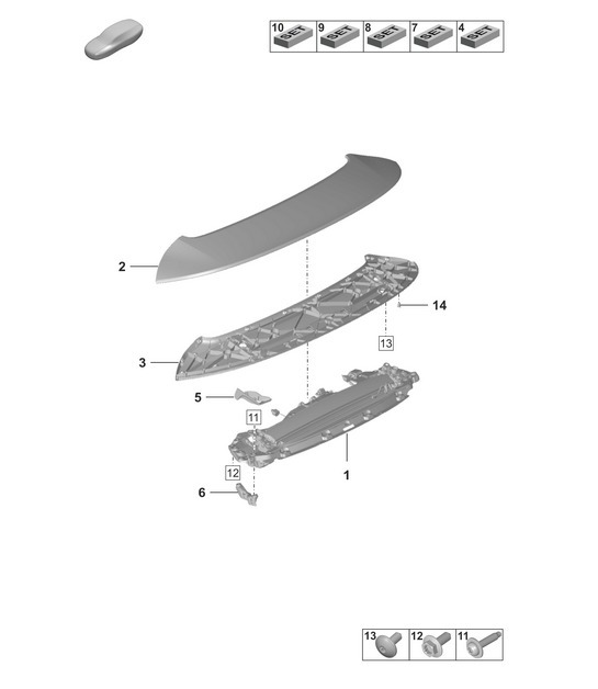 Diagram 803-150 Porsche 911 1965-1968 2.0L / 912 SWB (F) Body