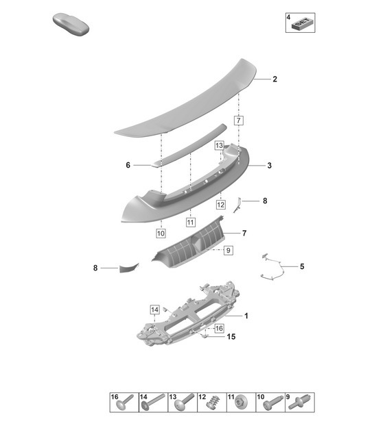 Diagram 803-200 Porsche 356 (1950-1965) Body