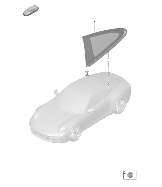 Diagram 805-015 Porsche Boxster 981 2.7L 2012-16 Body
