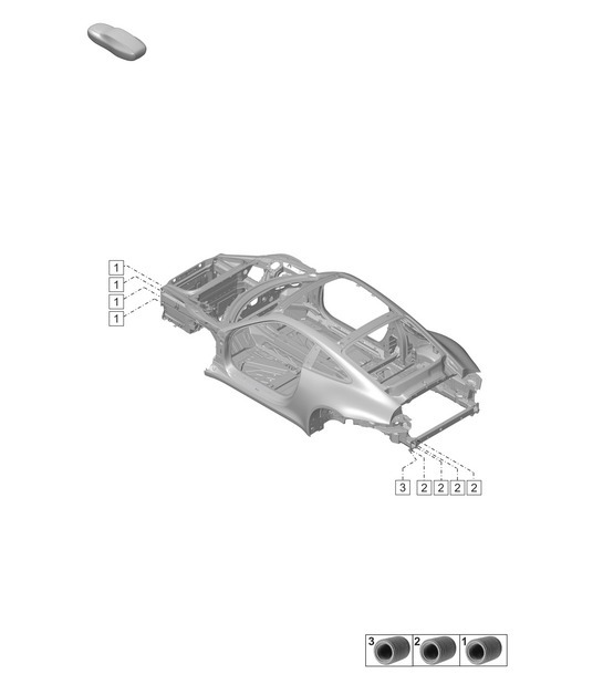 Diagram 806-600 Porsche 924 (1977-1988) Body