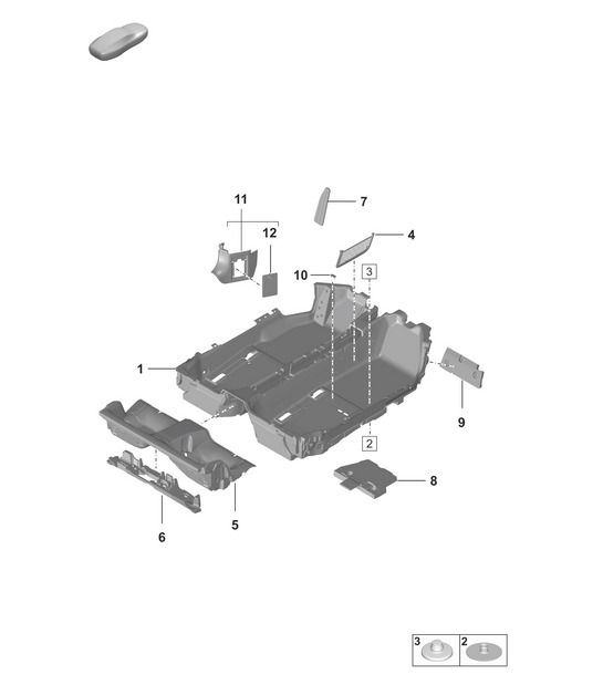 Diagram 807-100 Porsche Cayman 987C / 981C (2005-2016) Body