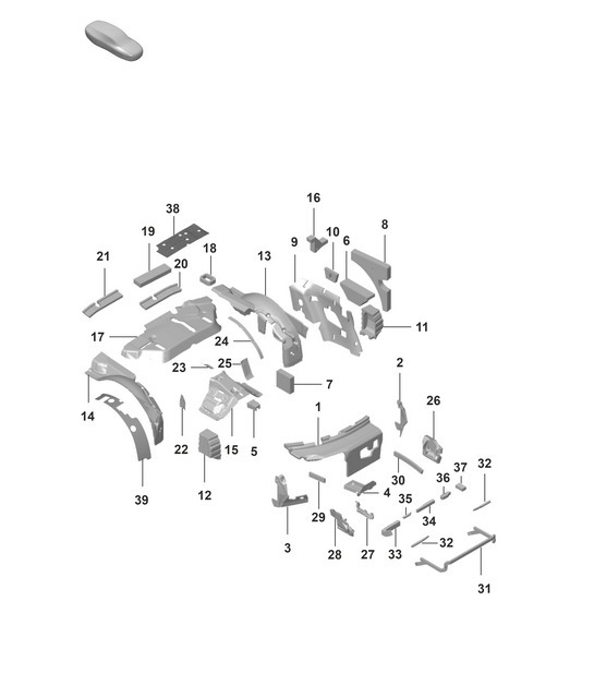 Diagram 807-800 Porsche 970.1 Panamera 4S V8 4.8L 2009-13 Body