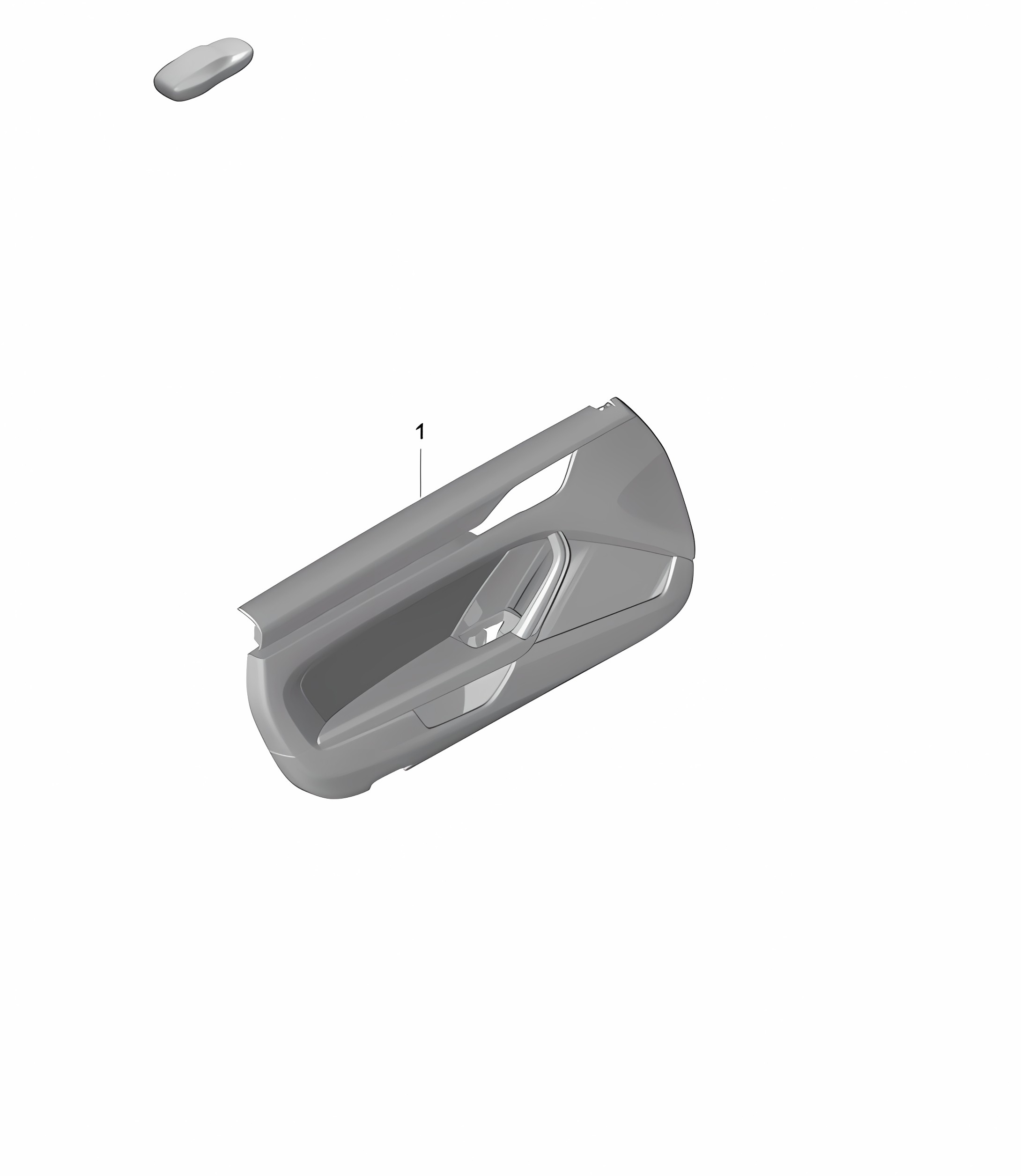 Door panel - For vehicles with leather trim - Heritage Design Package 