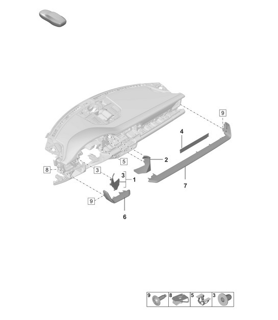 Diagram 809-100 Porsche 991 (911) MK1 2012-2016 Body
