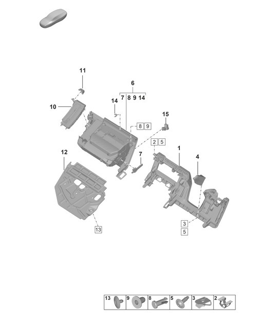 Diagram 809-150 Porsche 991 (911) MK1 2012-2016 Body