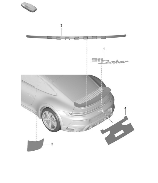 Diagram 810-010 Porsche Cayman 718 2.0L PDK (300 Bhp) Body