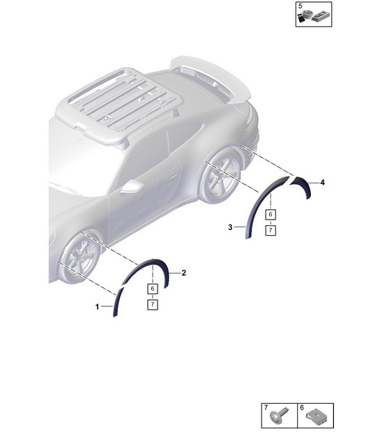 Diagram 810-600 Porsche 914 (1970-1976) Body