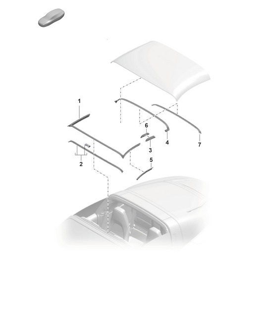 Diagram 811-260 Porsche 991 (911) MK1 2012-2016 Body