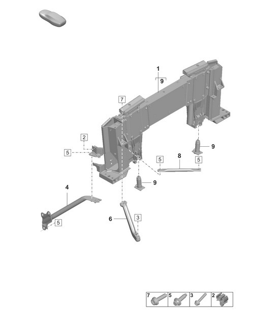 Diagram 811-550 Porsche Macan (95B) MK1 (2014-2018) Body