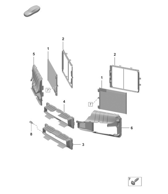 Diagram 814-300 Porsche 993 (911) RS 1994-97 Karosserie