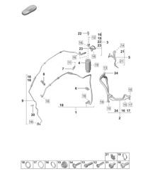 Airconditioning / Koelmiddelleiding / (expansieklep > droger) - PR:L0L - Linksgestuurd - 992.1 Carrera 2019 - 2024