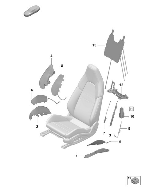 Diagram 817-620 Porsche 914 (1970-1976) Body