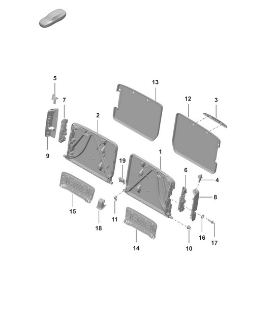 Diagram 818-000 Porsche Macan (95B) MK1 (2014-2018) Body