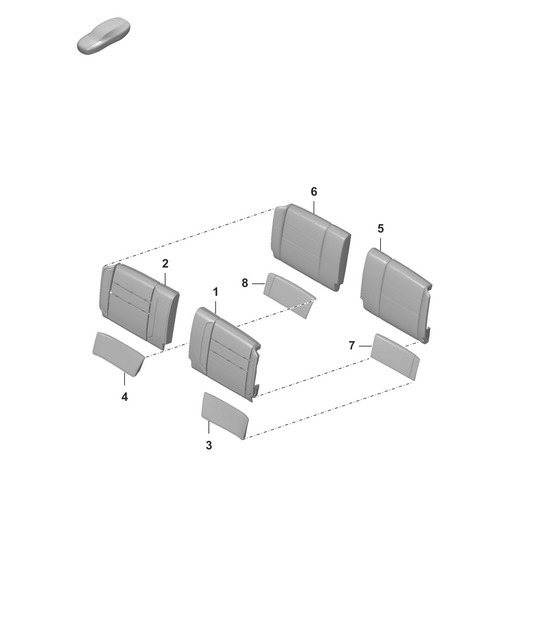 Diagram 818-310 Porsche Macan (95B) MK1 (2014-2018) Body
