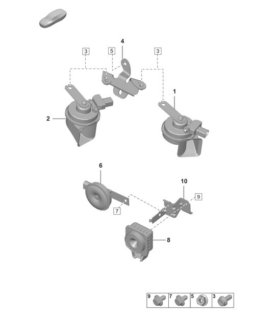 Diagram 903-000 Porsche 996 (911) (1997-2005) Electrical equipment