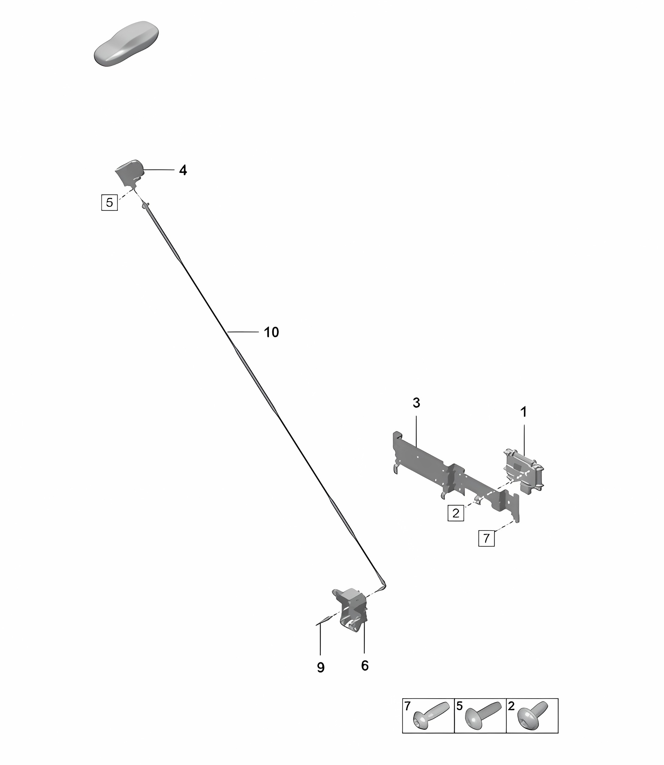 Individual parts - for vehicles with night vision systems  (PR:9R1) -  992.1 Carrera 2019 - 2024