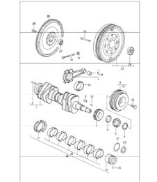 crankshaft 993 1994-98