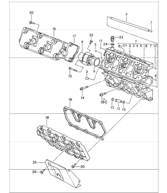 Diagram 103-07 Porsche 911 & 912 (1965-1989) Engine