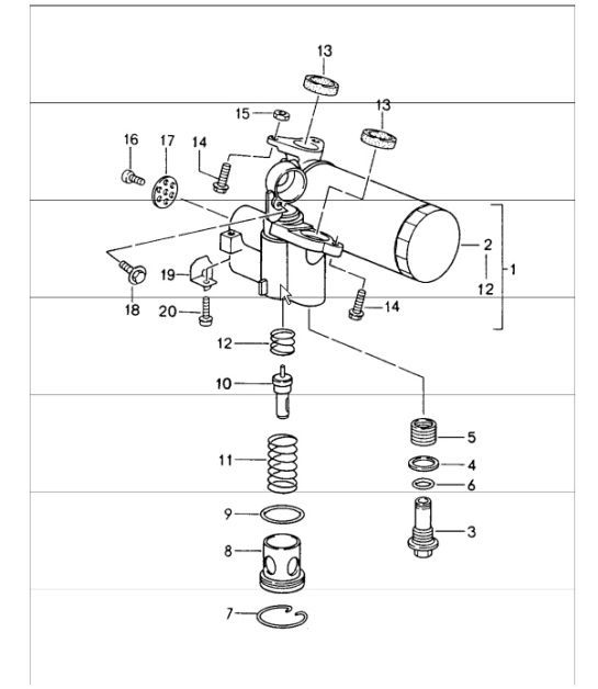 Diagram 104-03 Porsche 911 & 912 (1965-1989) Motore