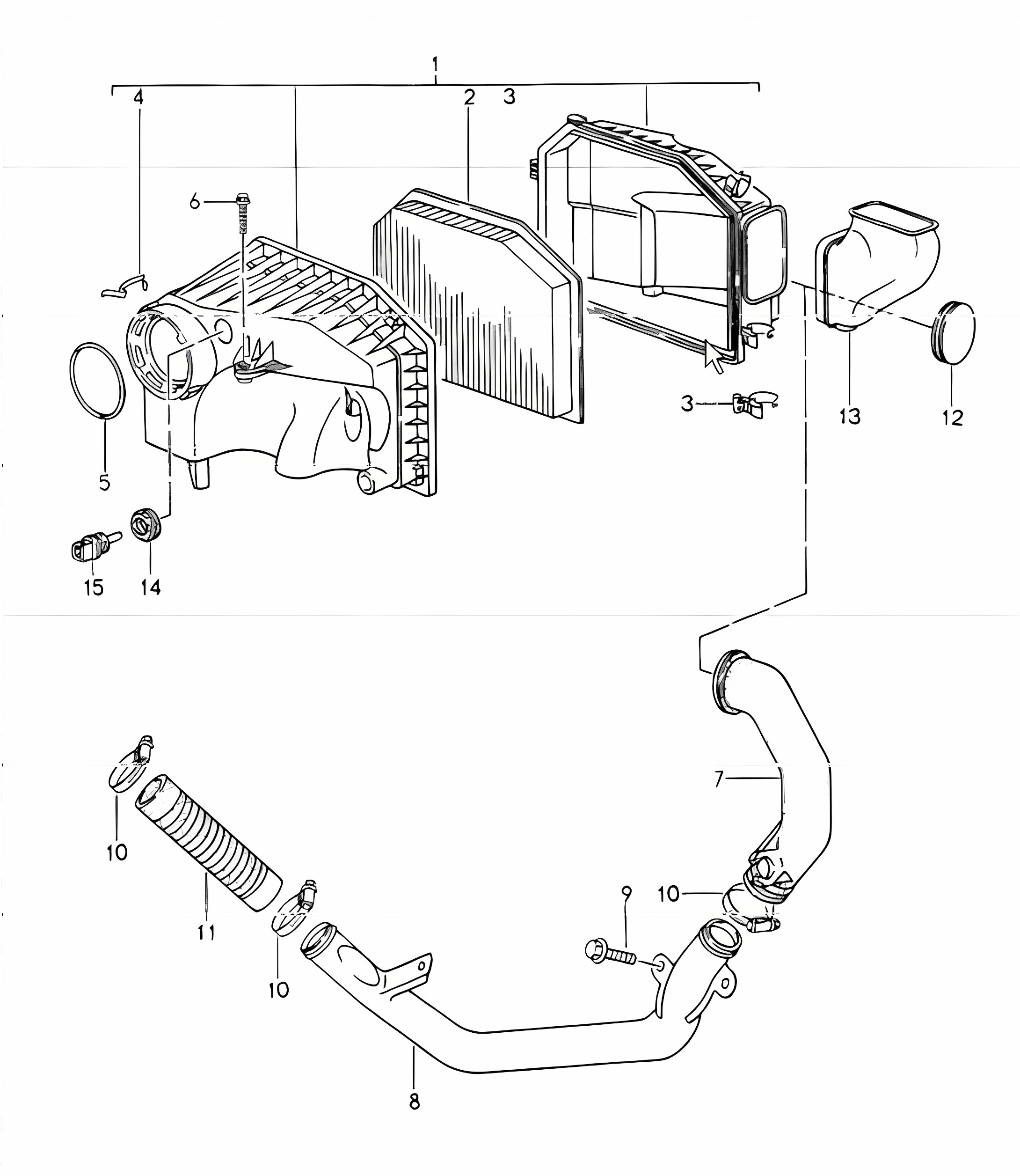 air cleaner 993 1994-98