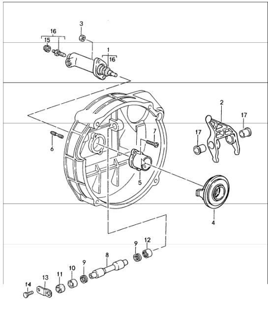 Diagram 301-05 Porsche 924 (1977-1988) Transmission