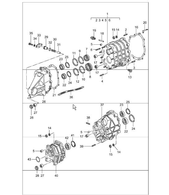 Diagram 302-05 Porsche 993 (911) RS 1994-97 Transmission