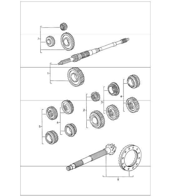 Diagram 303-00 Porsche Macan (95B) MK1 (2014-2018) Transmission