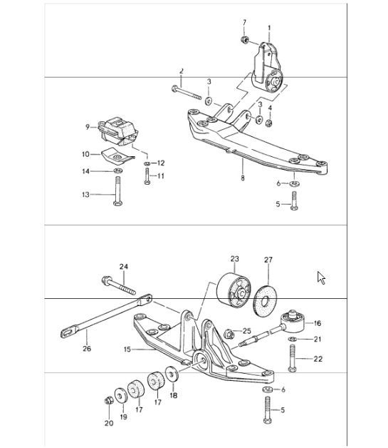 Diagram 307-00 Porsche 944 2.7L 8V 1988-89 