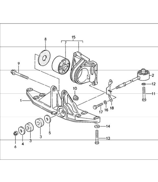 Diagram 370-00 Porsche 356 (1950-1965) Trasmissione