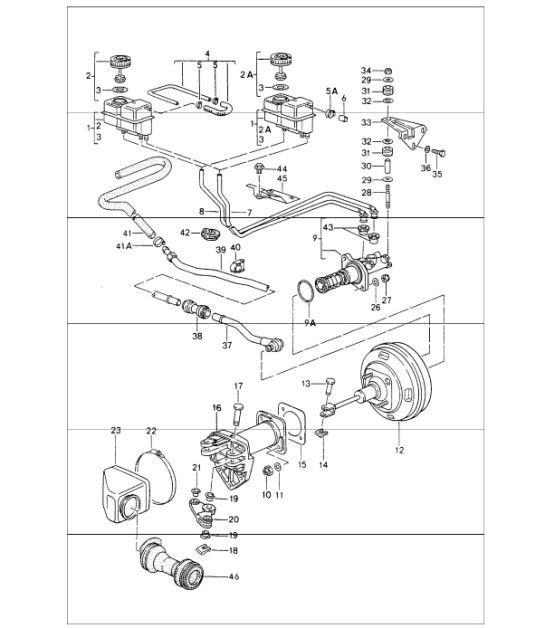 Diagram 604-01 Porsche 911 & 912 (1965-1989) Wheels, Brakes