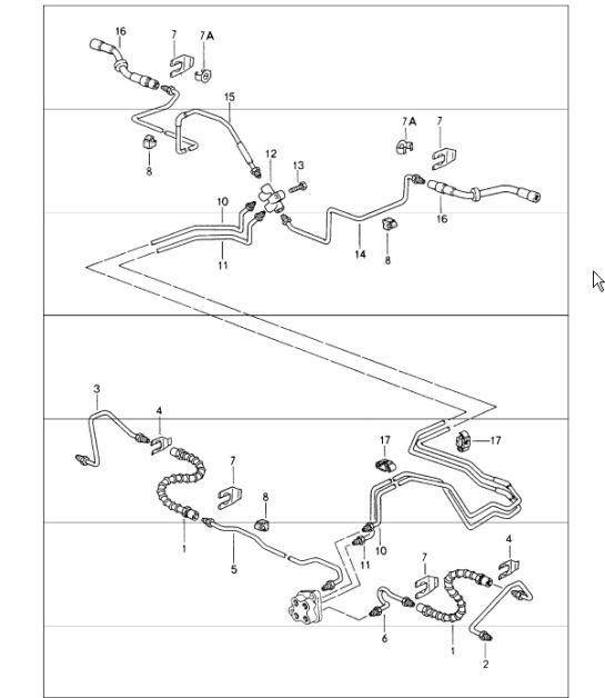 Diagram 604-12 Porsche Panamera 970 MK2 (2014-2016) Ruedas, Frenos
