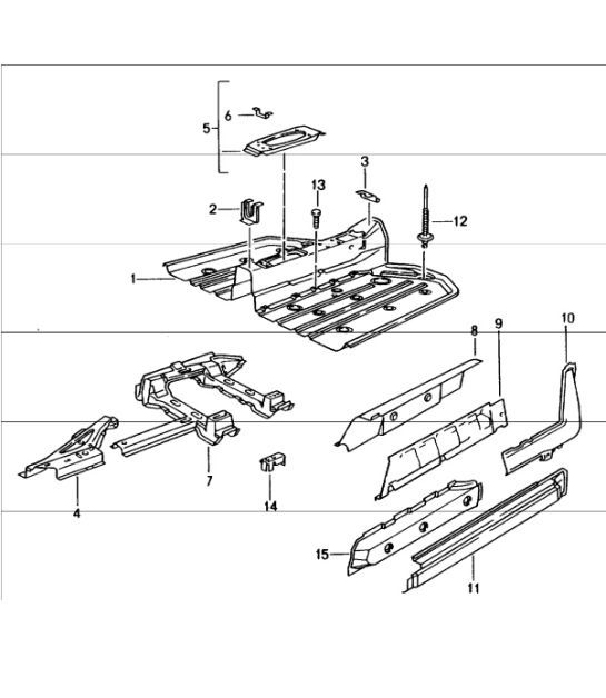 Diagram 801-20 Porsche 968 3.0L 1992-94 Body