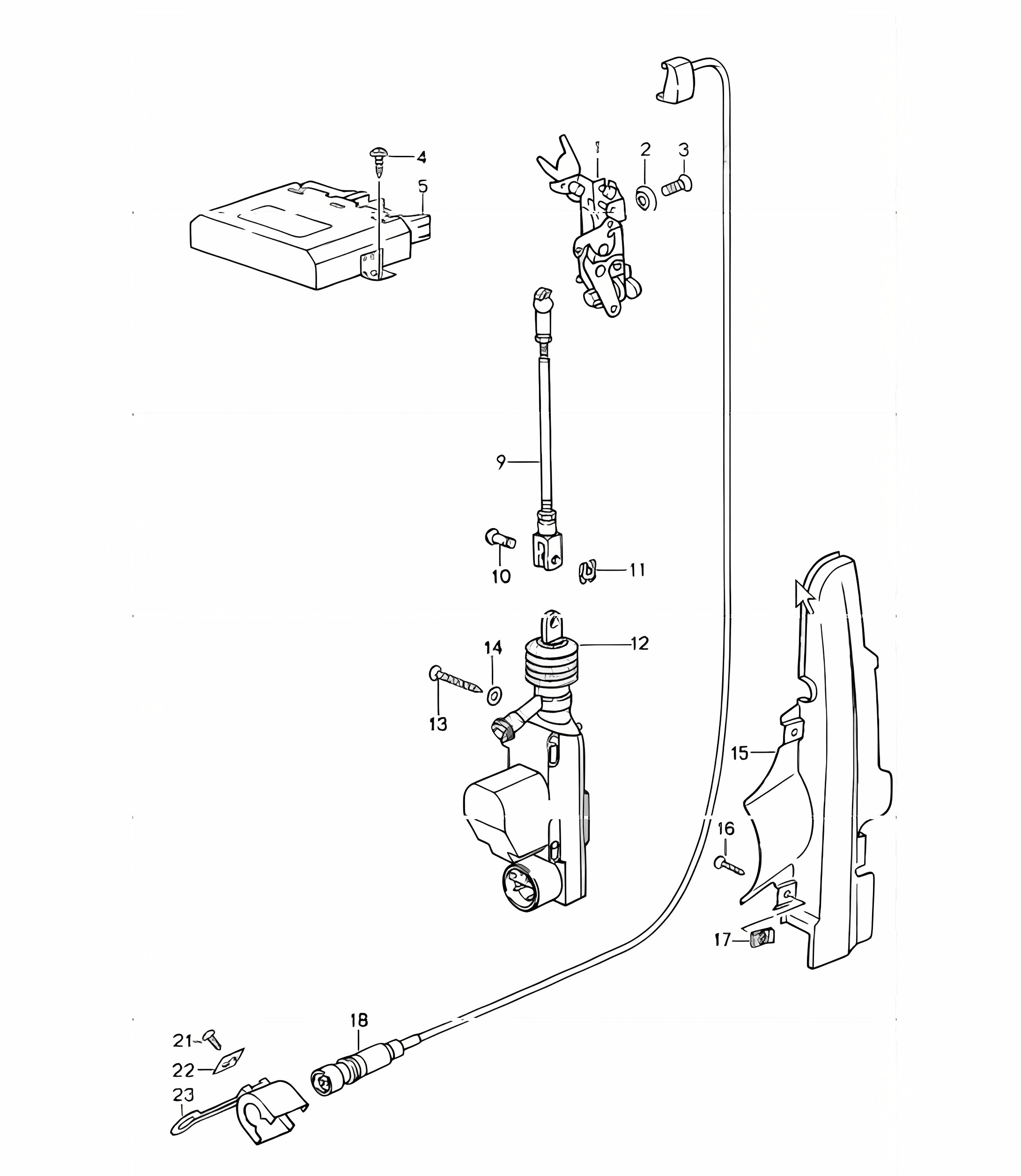 central locking system 993 1994-98