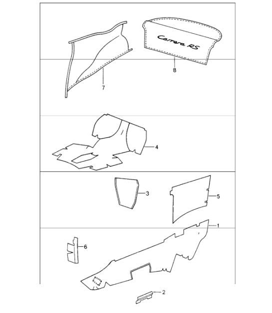 Diagram 807-02 Porsche 968 3.0L 1992-94 Body