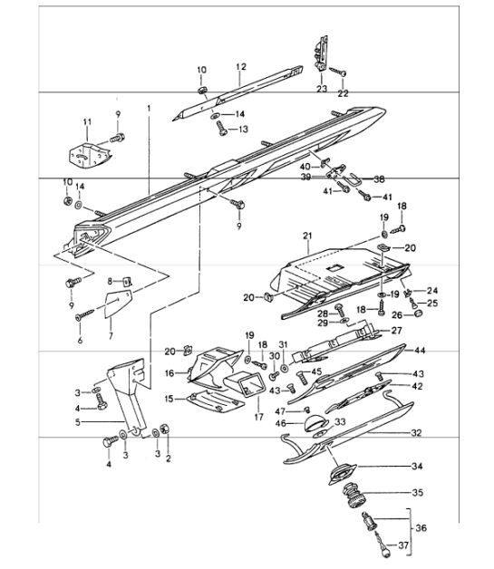 Diagram 809-01 Porsche Cayman 2.7L 987C 2006-08 Body