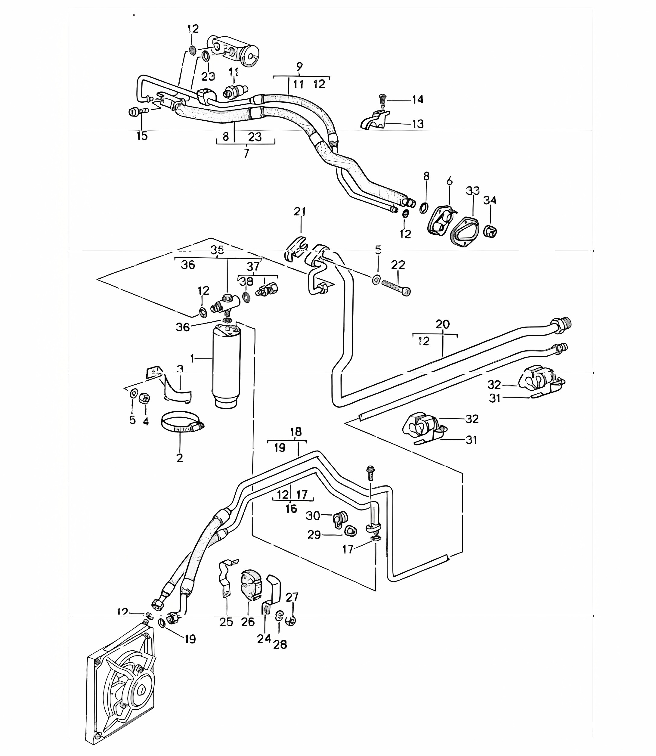 refrigerant circuit front 993 1994-98