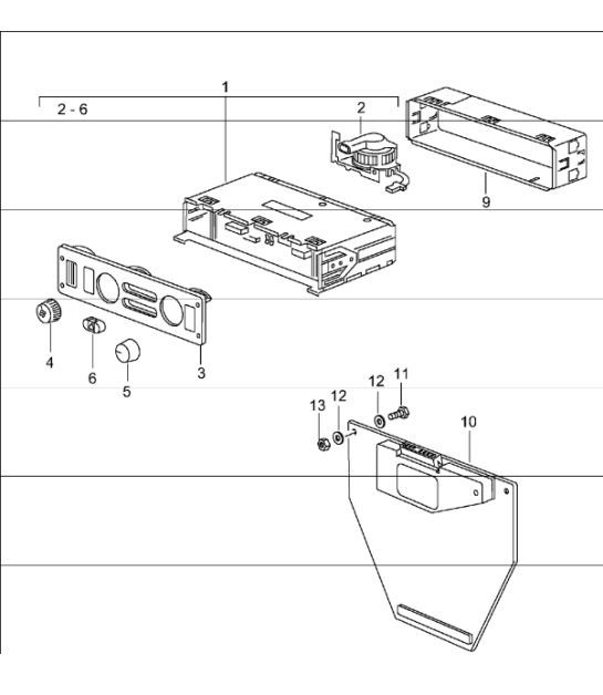 Diagram 813-40 Porsche 997 MK1 Carrera 2S 3.8L 2005-08 Carrosserie