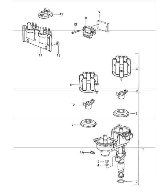 Diagram 901-00 Porsche Macan (95B) MK1 (2014-2018) Elektrische apparatuur