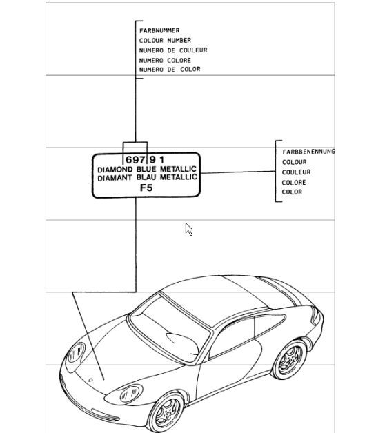 Diagram 004-00 Porsche 997 (911) MK1 2005-2008 Accessories & others 